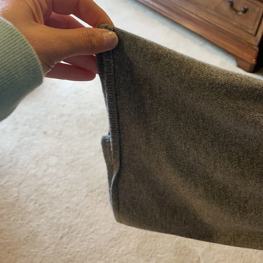 Leith grey sweater with bell sleeves